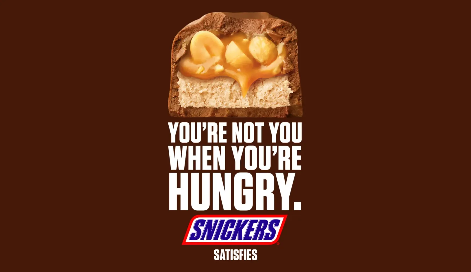 Snickers bars with coffee beans and caramel