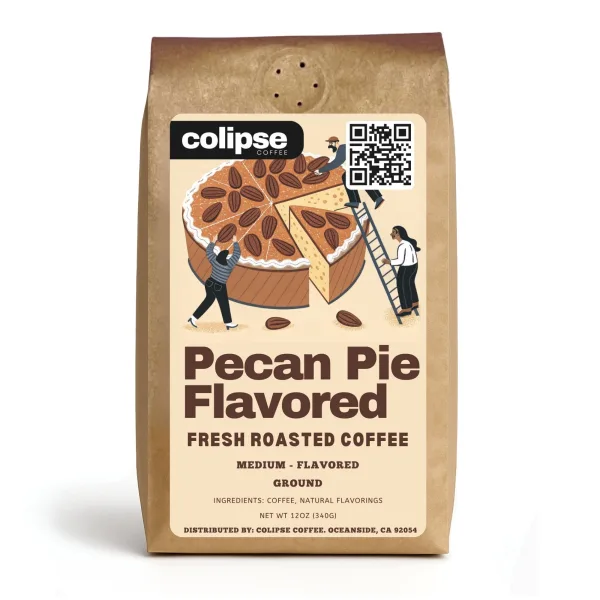 Colipse Pecan Pie flavored coffee bag
