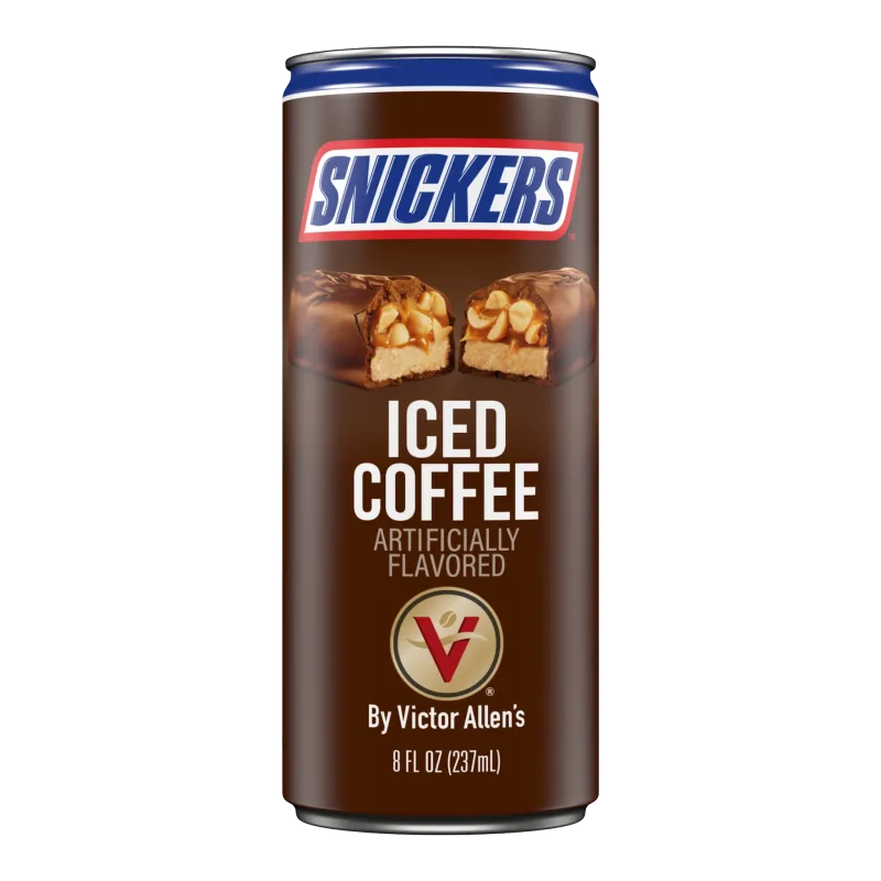 Snickers flavored ready-to-drink iced coffee latte can